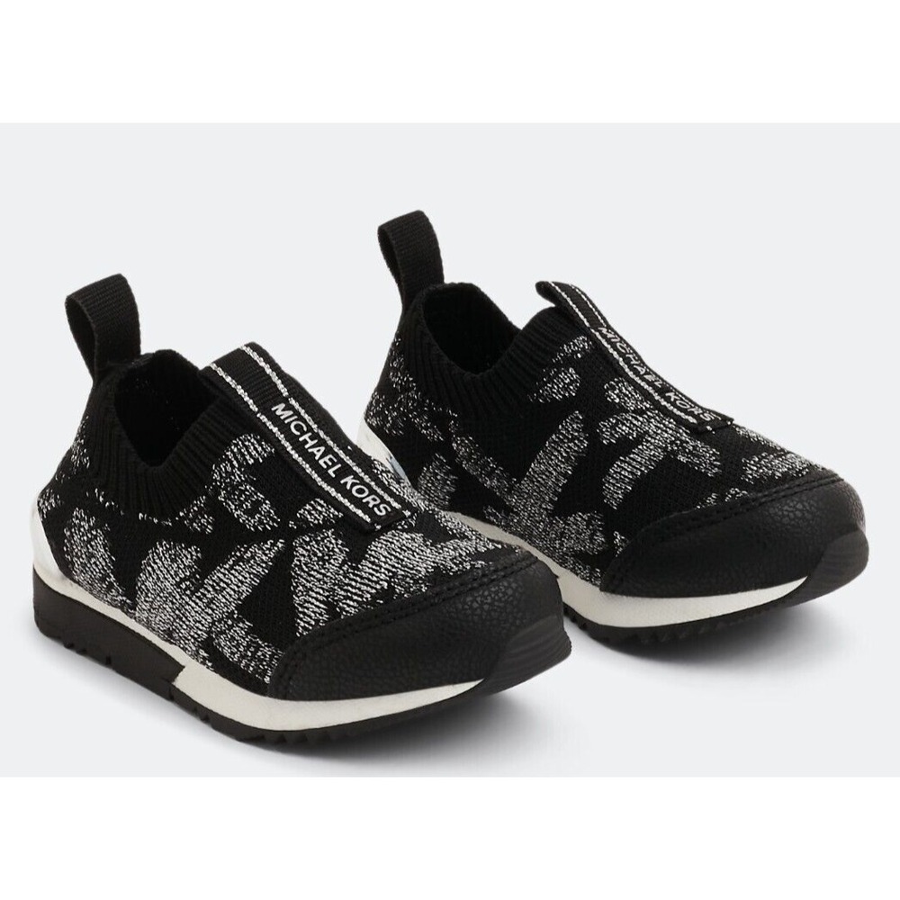 Michael Kors® (Big Kid's‎ Size 3) Allie Sock™ Low Top Sneakers in Black
